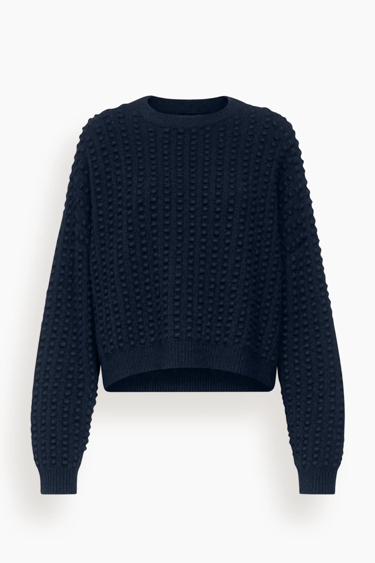 Reversable Case Loulou de Saison Rolf Saddle Sleeve Sweater in Navy - ROLF | REVERSIBLE