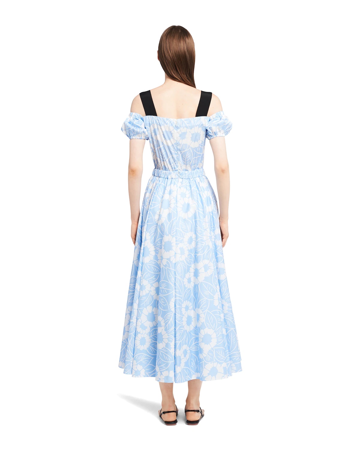 Printed poplin dress - 4