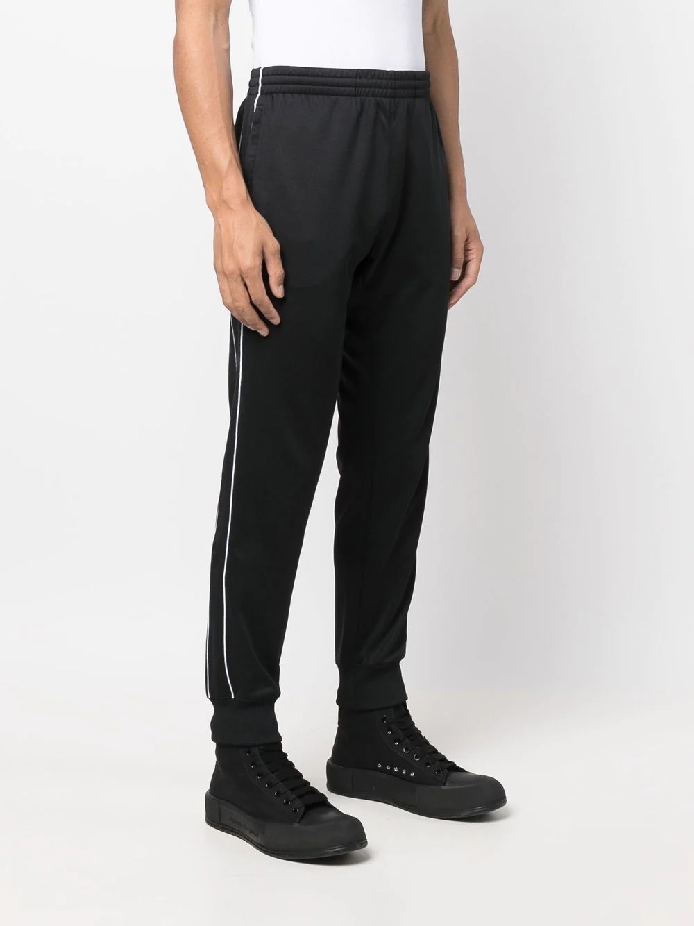 side-stripe track pants - 4