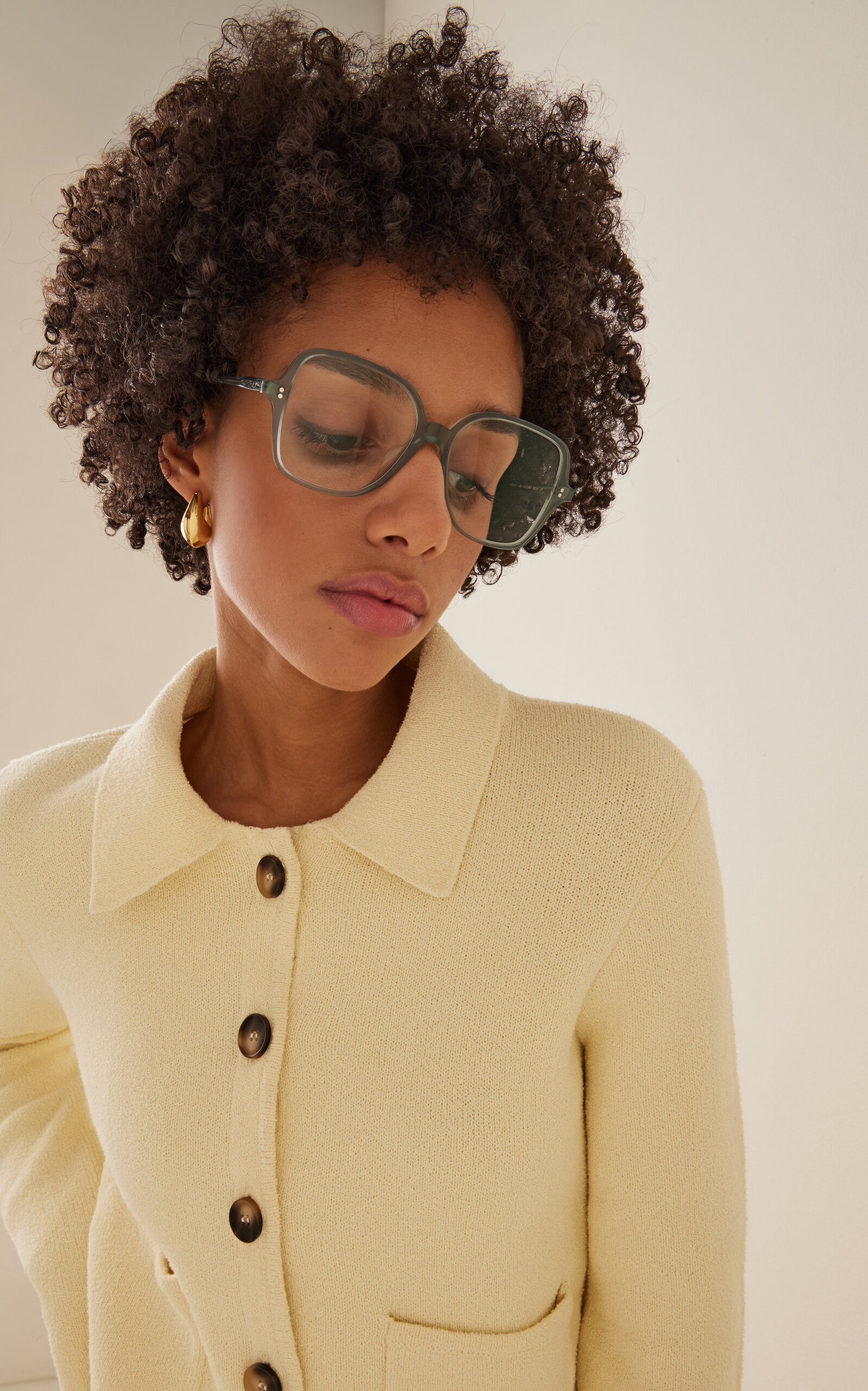 Cordina Square-Frame Acetate Glasses blue - 2