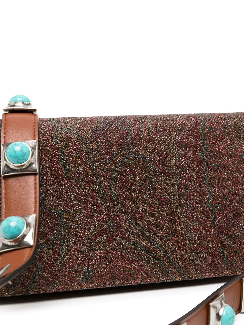 Crown Me paisley-print crossbody bag - 4