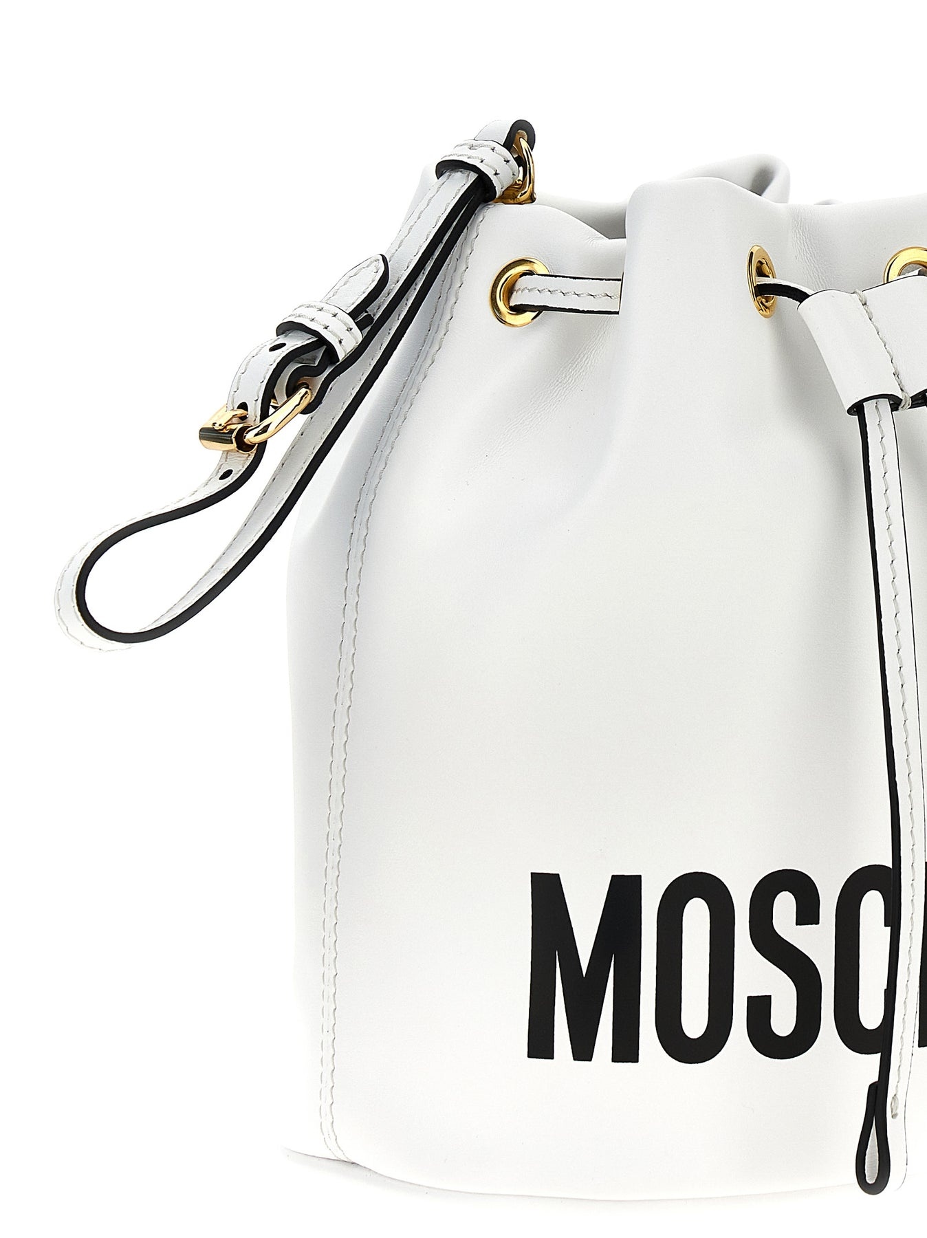 Logo Bucket Bag Crossbody Bags White - 3