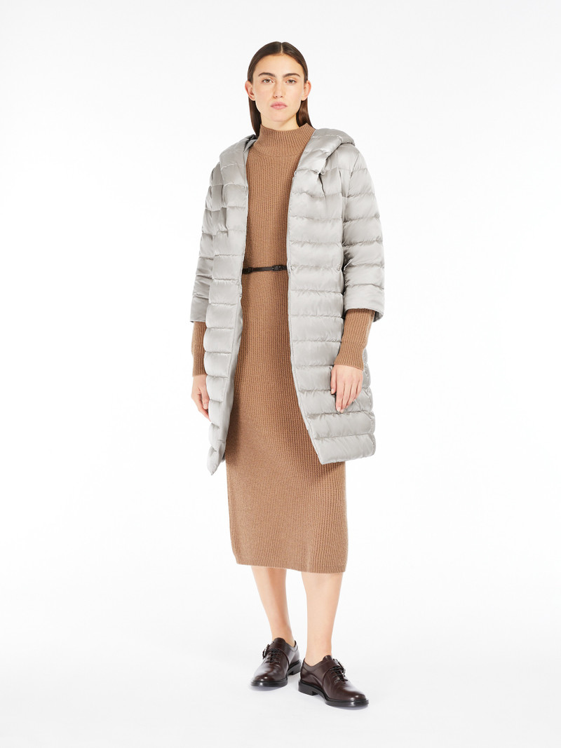 Max Mara NOVEF Reversible robe coat in water-repellent technical satin outlook