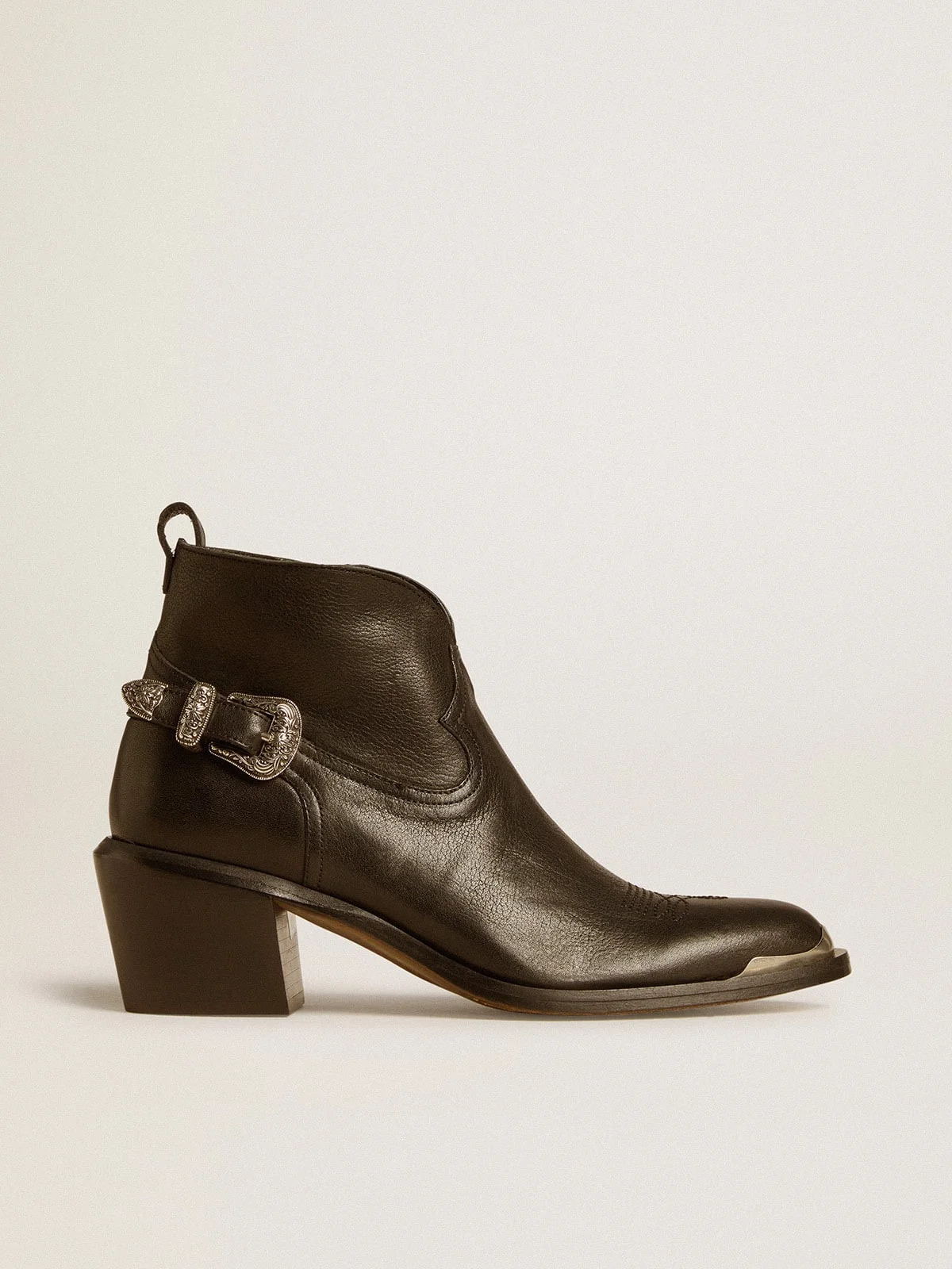 Patty ankle boots in black leather - 1