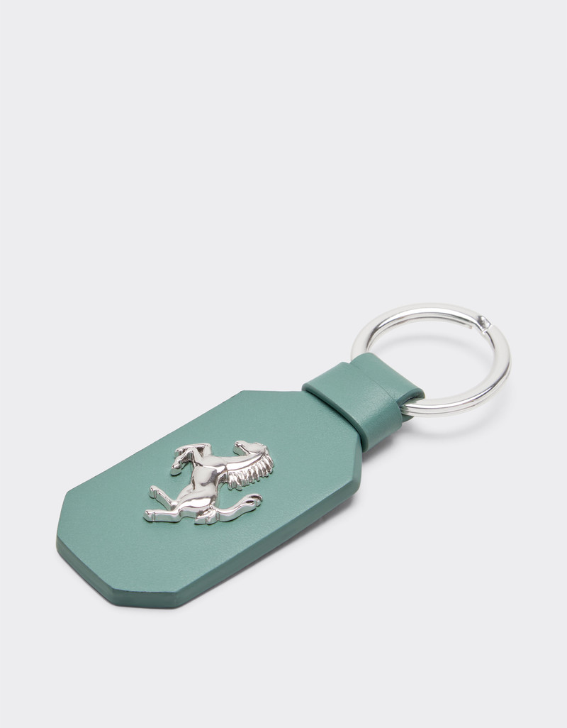 Ferrari Leather keyring with Prancing Horse outlook