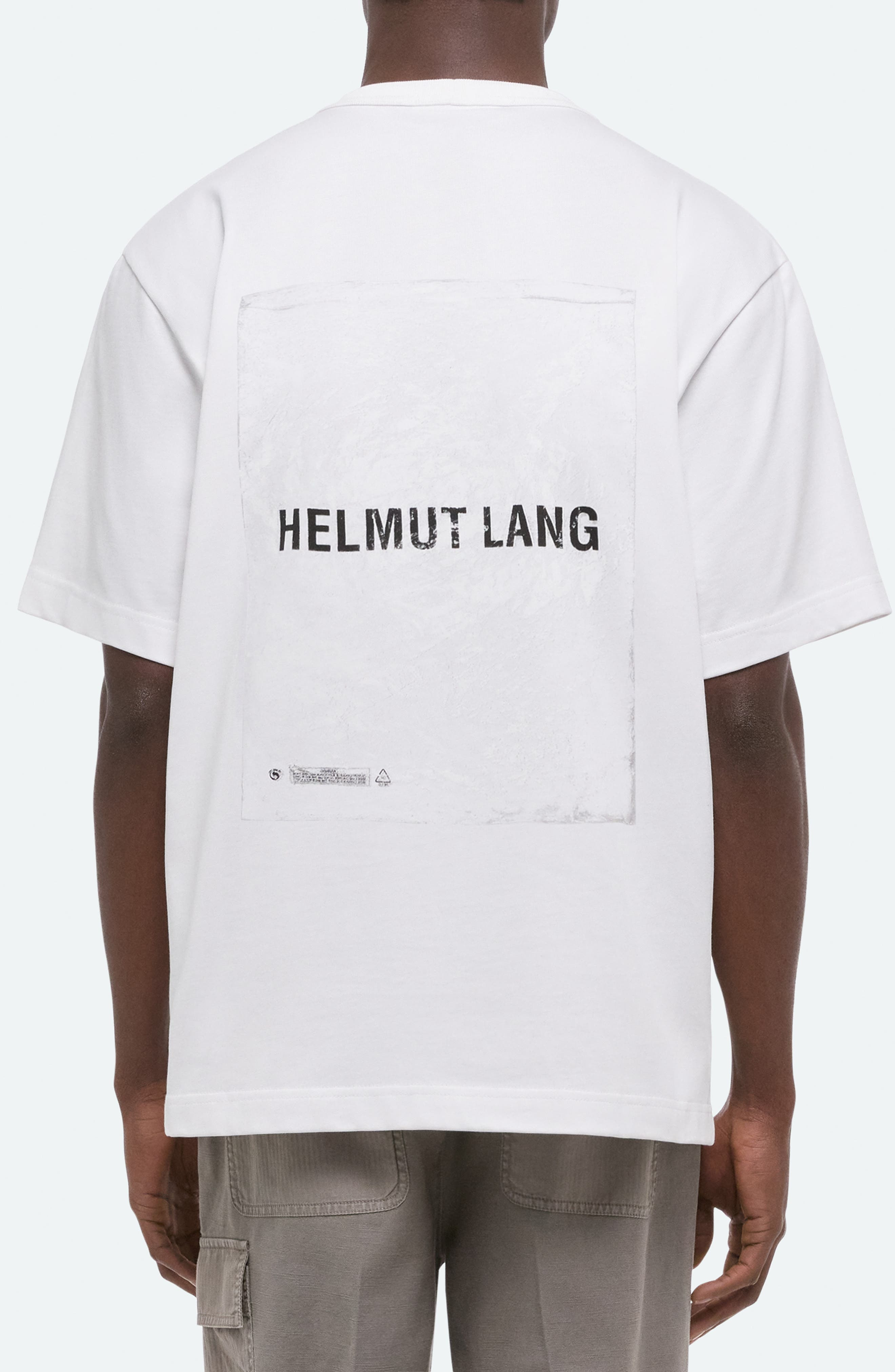 Helmut Lang Plastic Logo Cotton Graphic T-Shirt in White at Nordstrom - 2