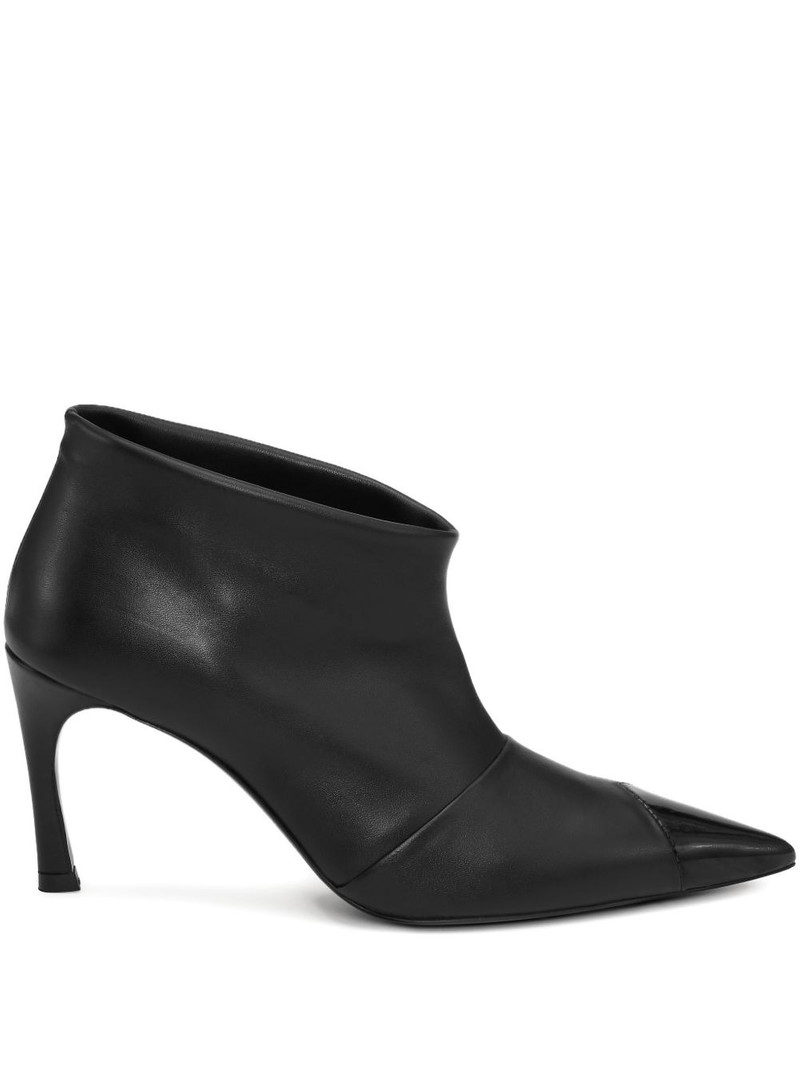 pointed-toe leather boots 1