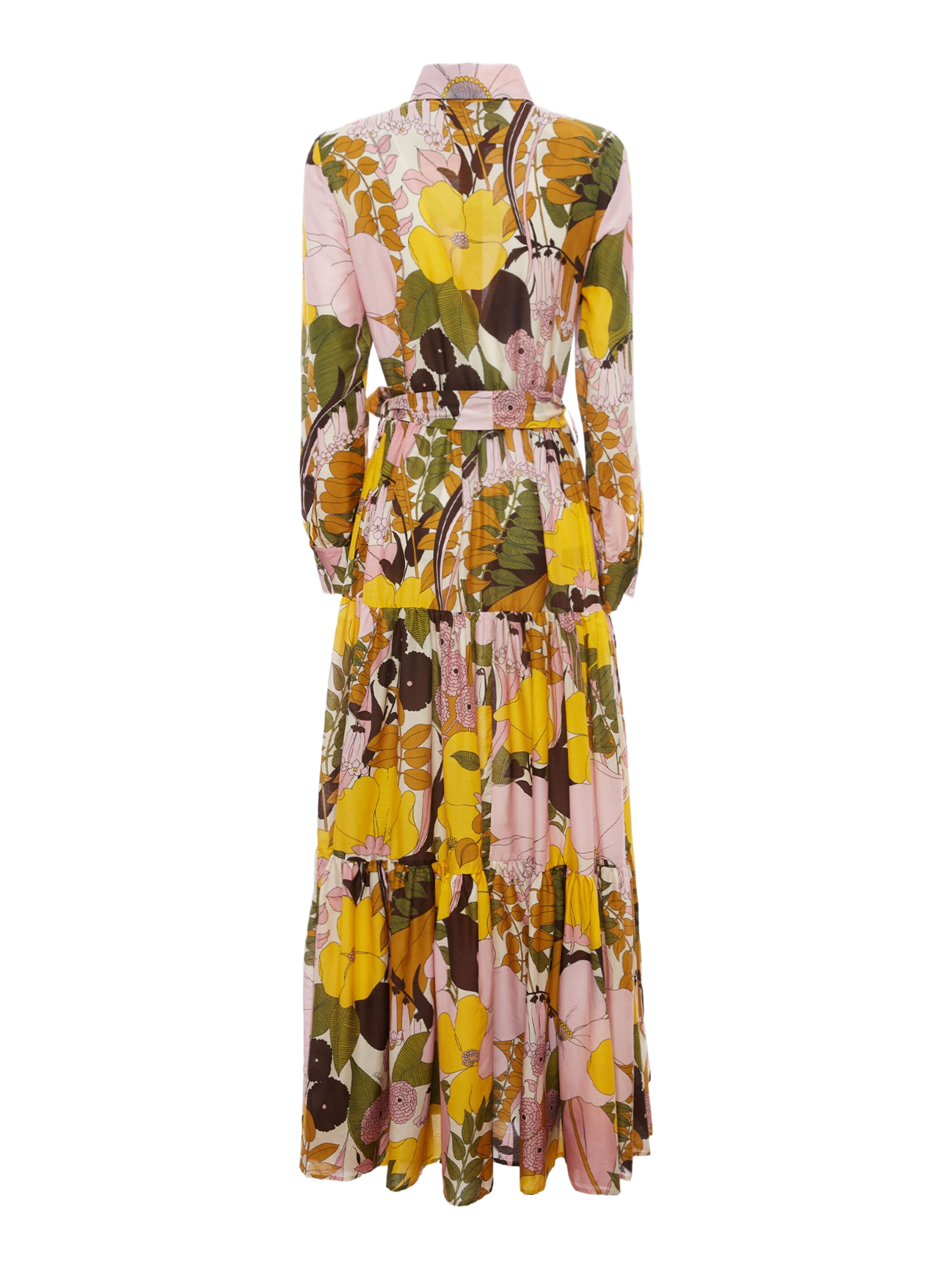 La DoubleJ Bellini Dress Big Flower Rose Pink at Nordstrom - 3