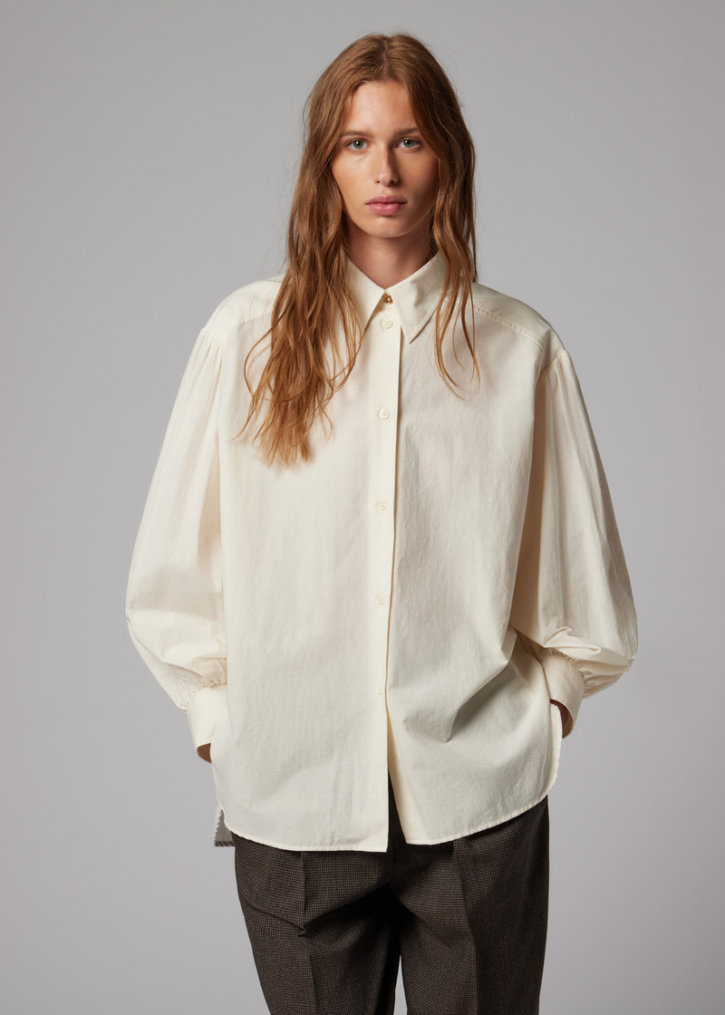 Women's Ecru Oversized Shirt 3