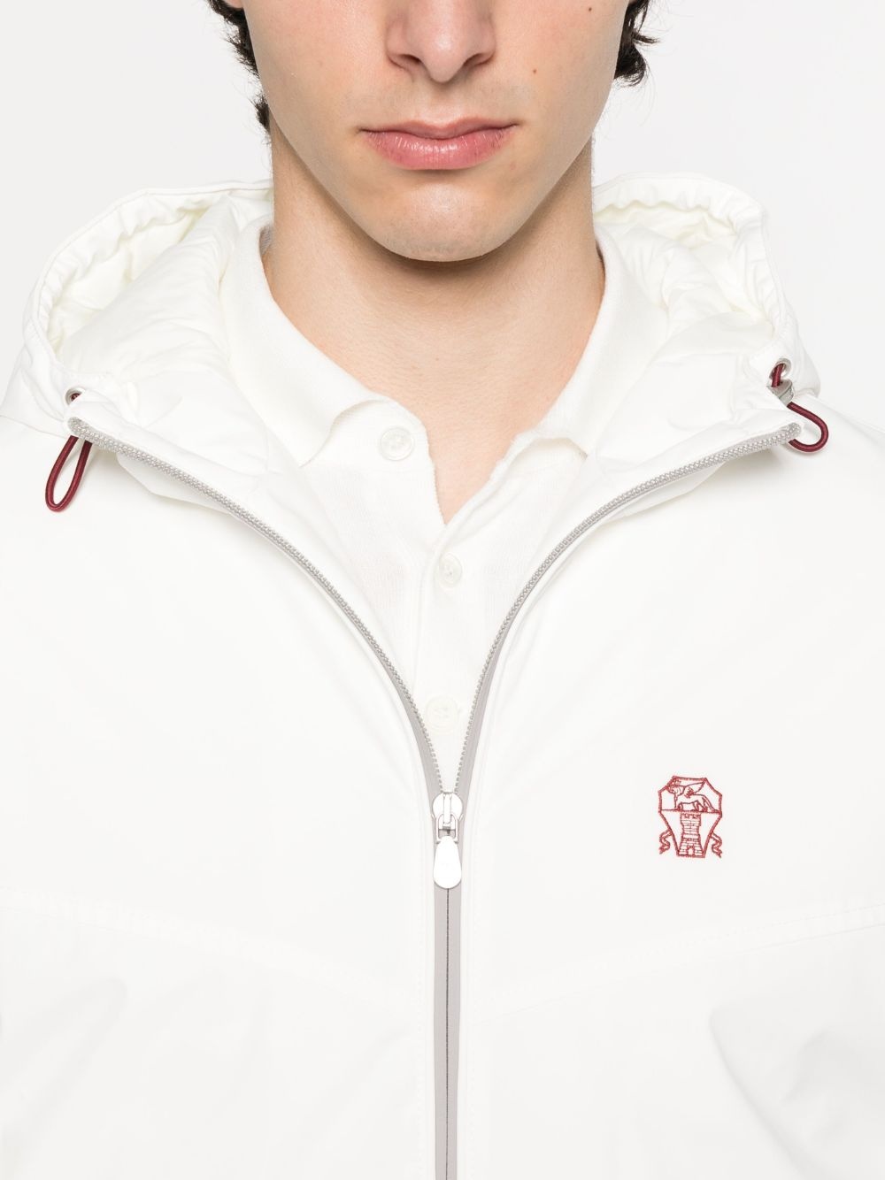 hooded zip-fastening jacket - 5