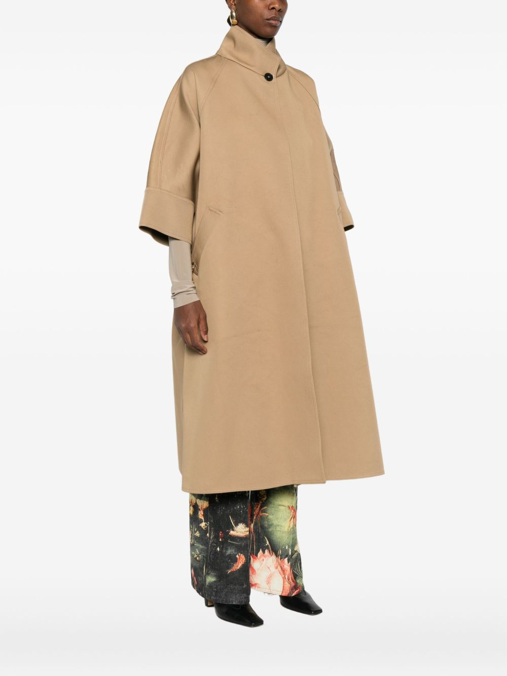 Nat short-sleeve button coat - 3