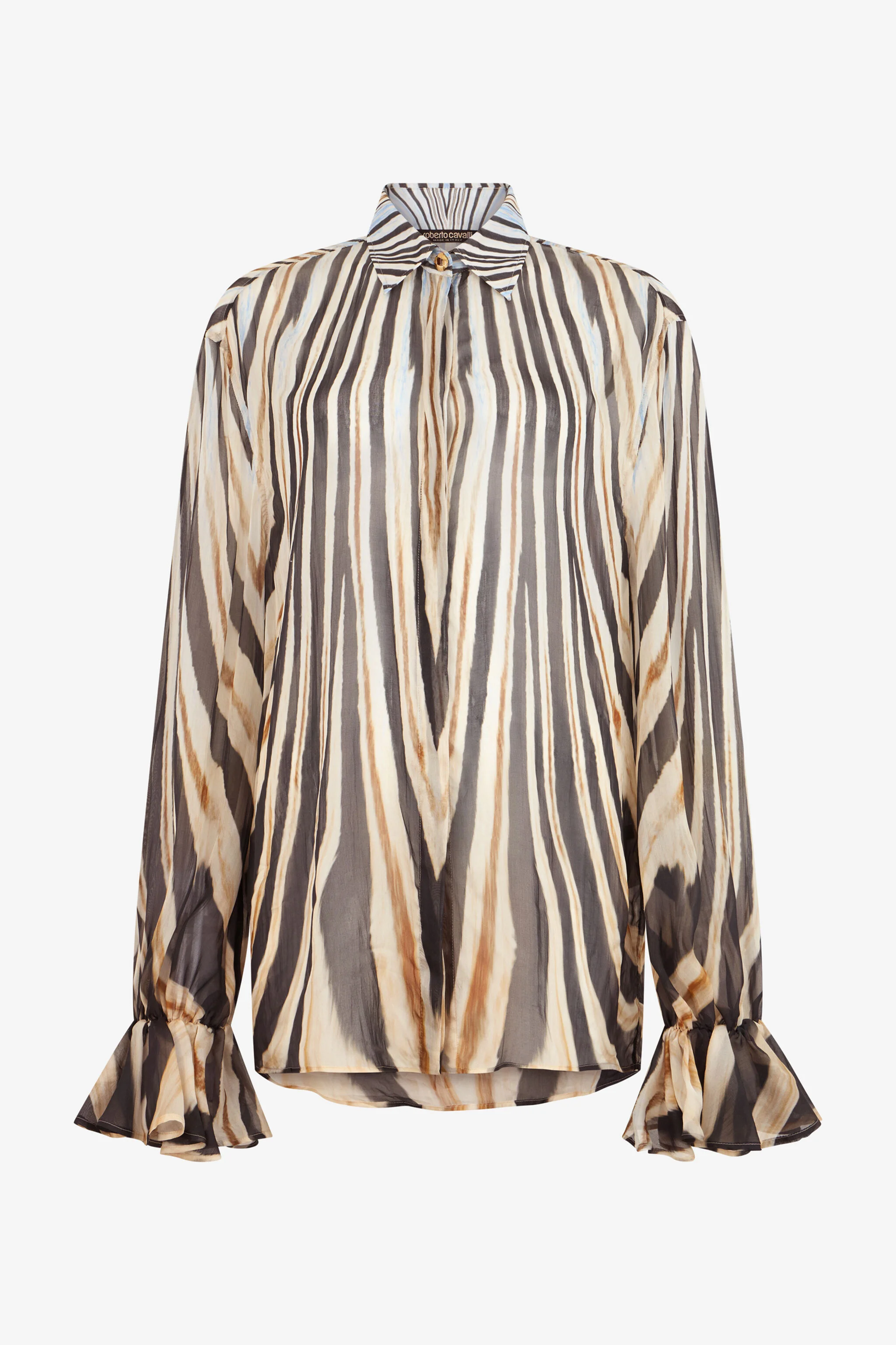 Zebra Print Silk Shirt - 1