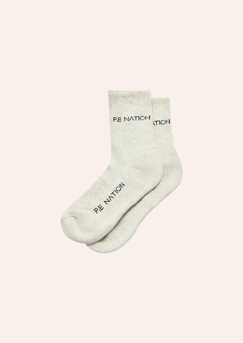 SIGNATURE SOCK IN SNOW MARLE - 1