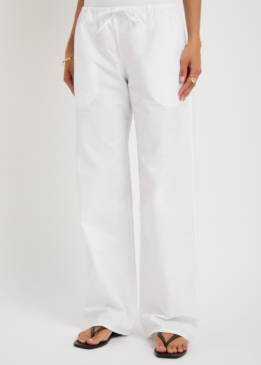 Matteau Drawcord Cotton-poplin Trousers - 2