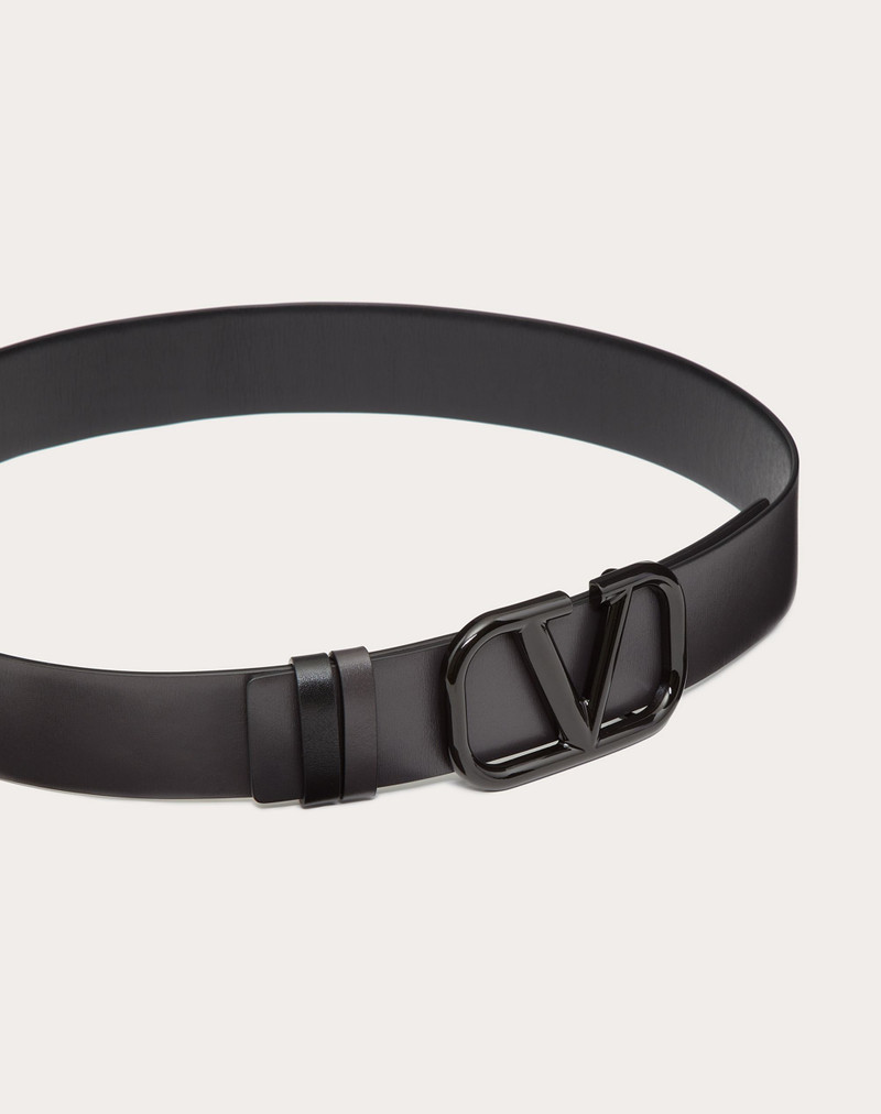 Reversible VLogo Signature Calfskin Belt 4
