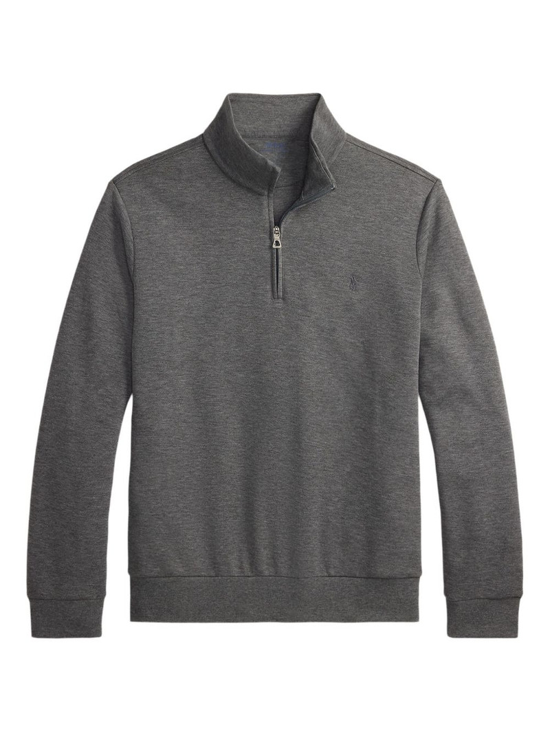 half zip mock neck sweater 1