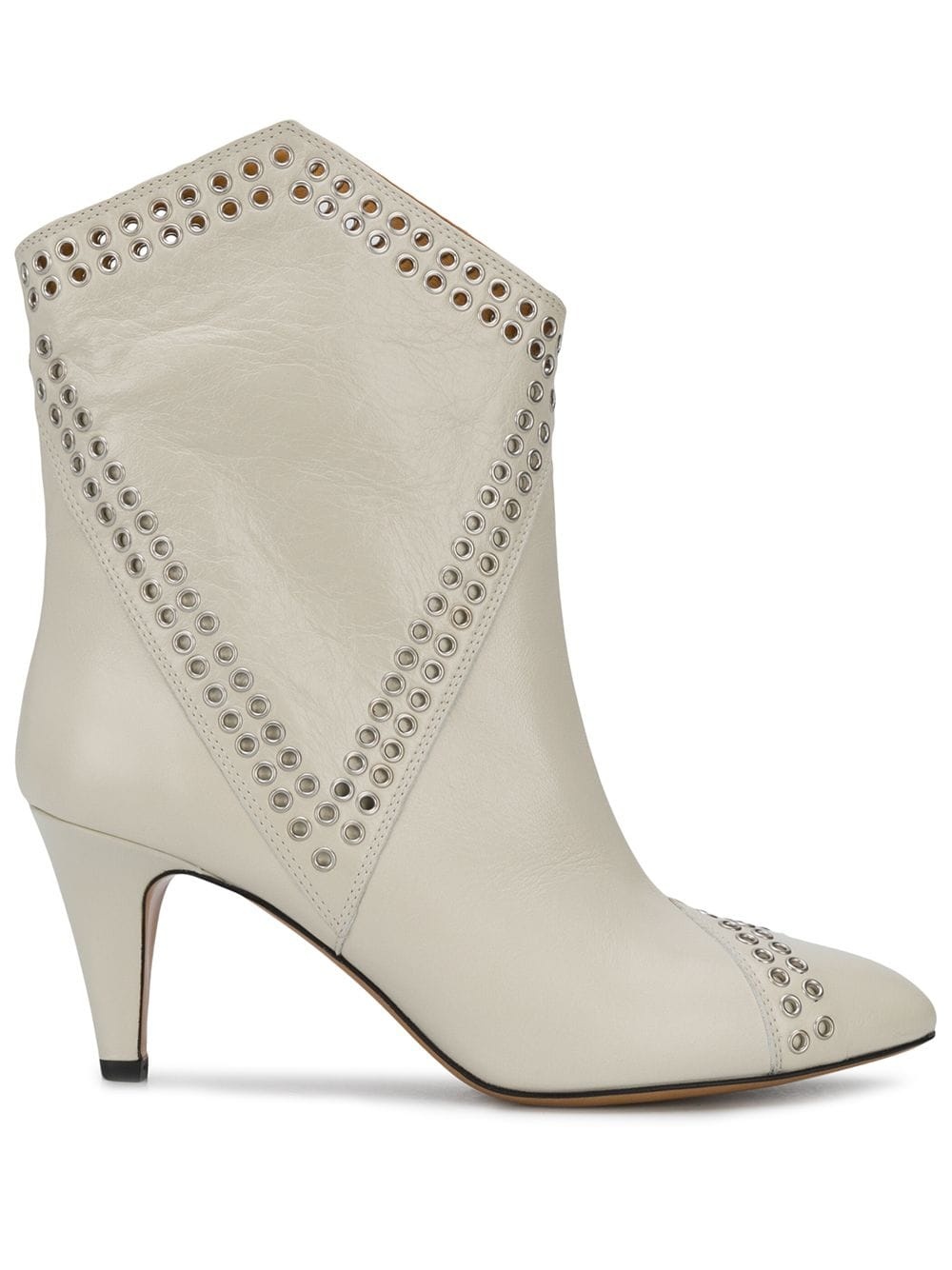 eyelet-embellished ankle boots - 1