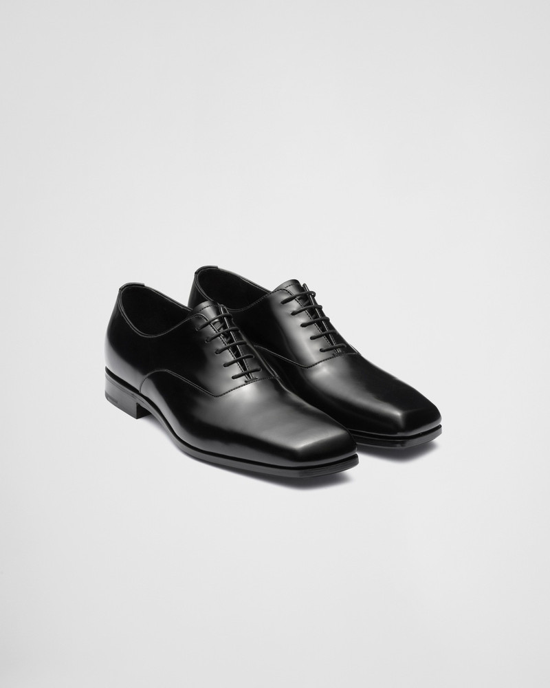 Brushed leather lace-up shoes 2