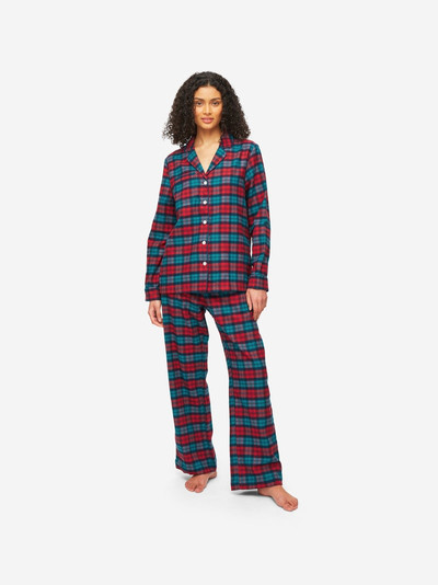 Derek Rose Women's Pyjamas Kelburn 26 Brushed Cotton Multi outlook