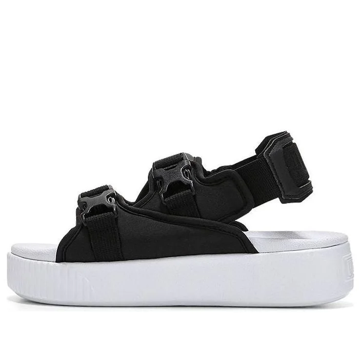 (WMNS) PUMA Platform Slide YLM 19 'Black White' 369424-01 - 1