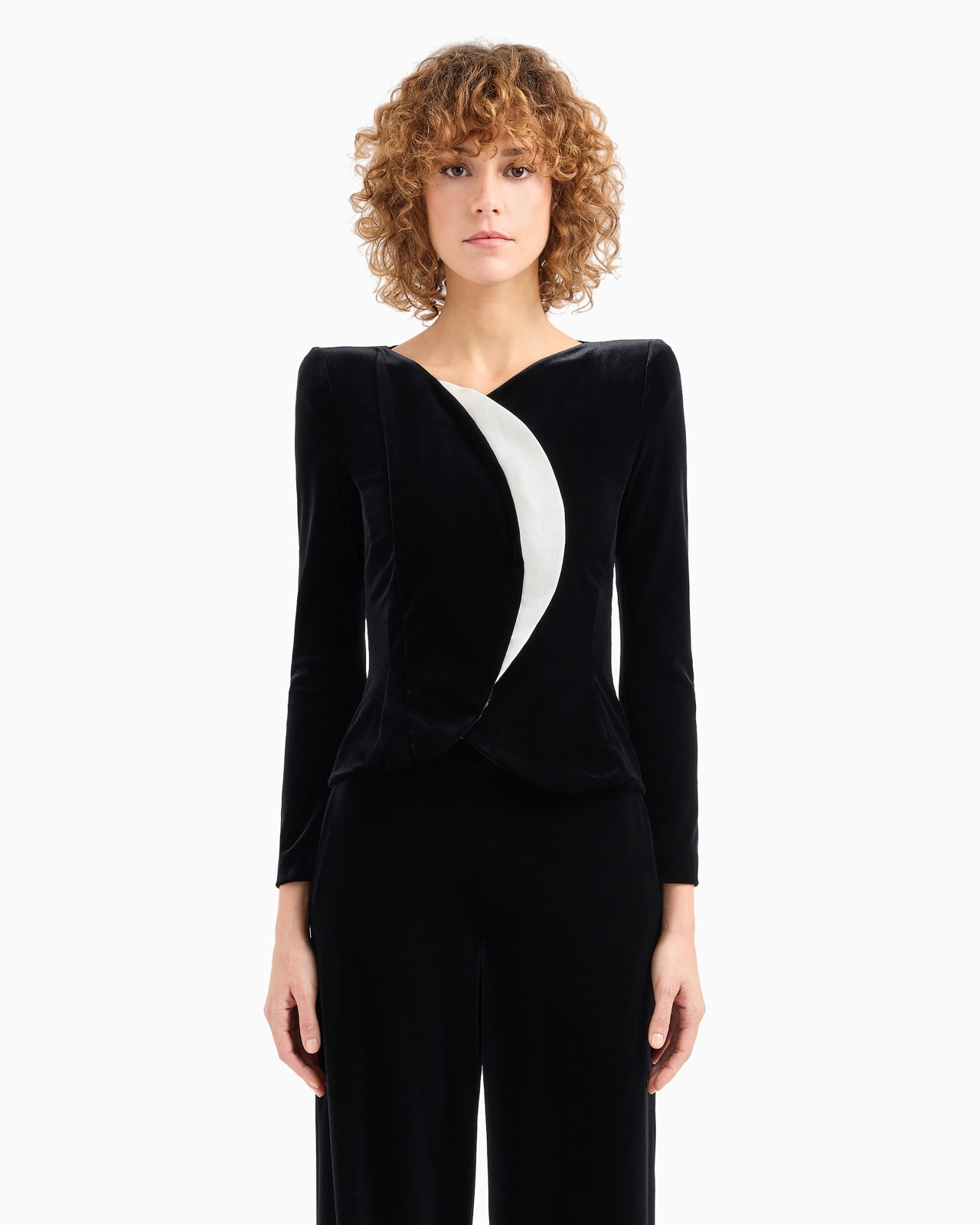 Moon Capsule collection chenille jersey jacket with organza crescent moon - 2