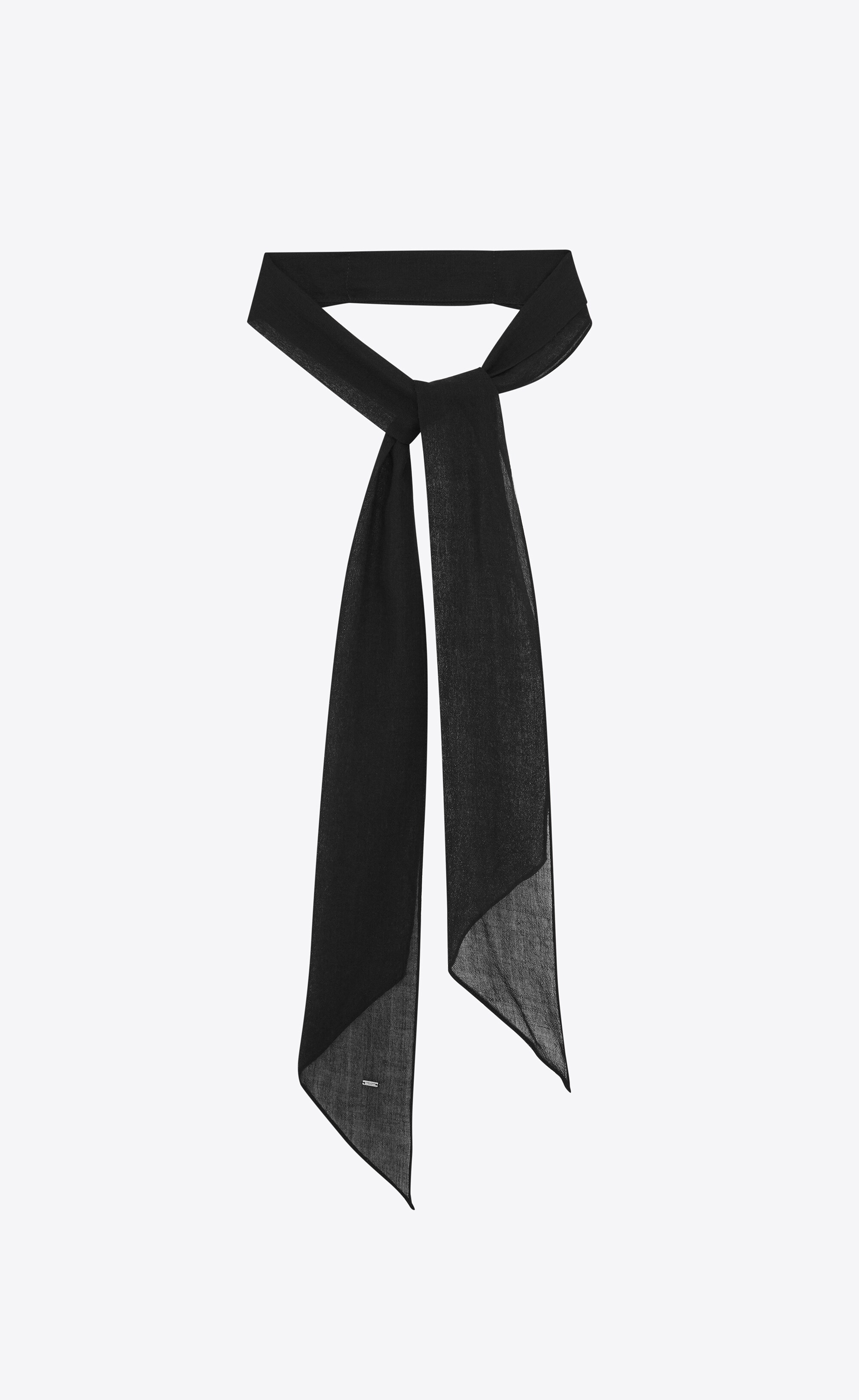 Saint Laurent top men’s black neck tie