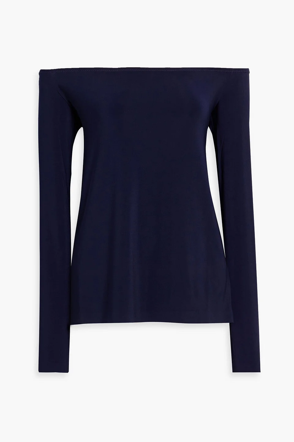 Off-the-shoulder stretch-jersey top - 1