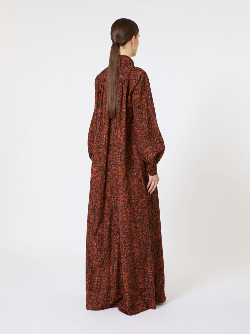 CHARME Printed cotton kaftan dress - CARAMEL 4