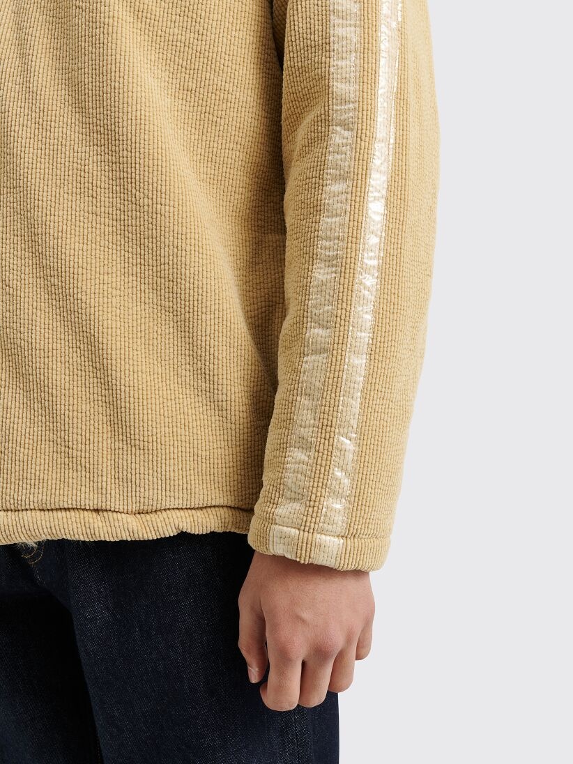 ERL CORDUROY JACKET FUR COLLAR WOVEN BEIGE - 7