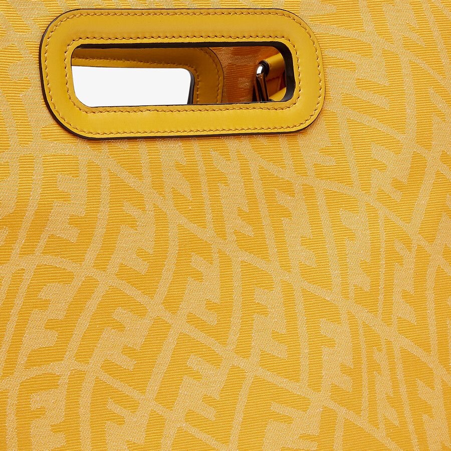 Yellow FF Vertigo jacquard shopper - 6