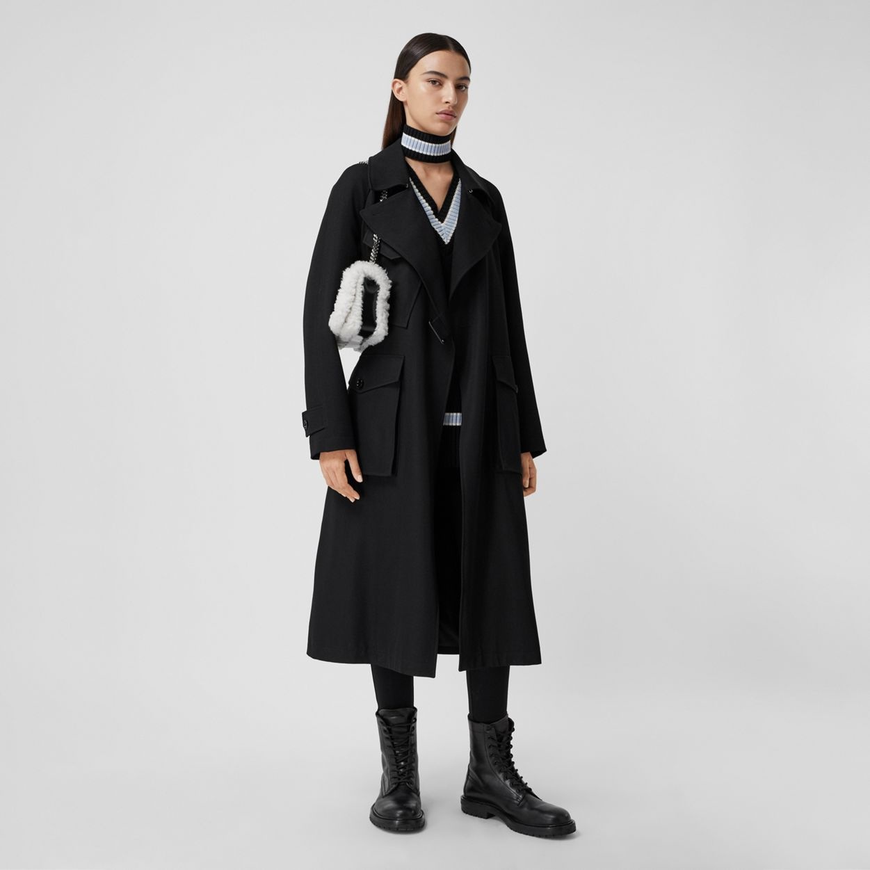 Technical Wool Tielocken Coat - 2