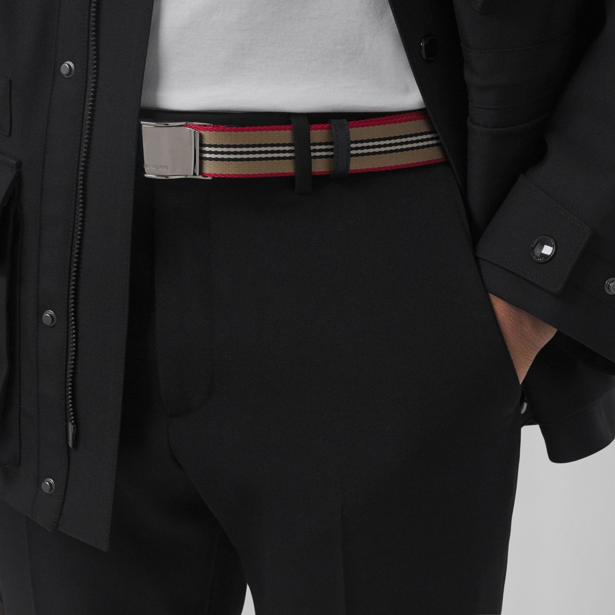 Icon Stripe Webbed Belt - 3