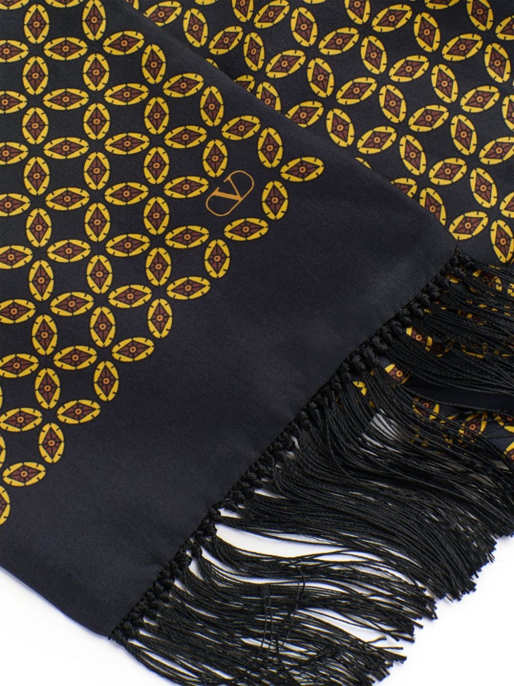 printed silk scarf - 3