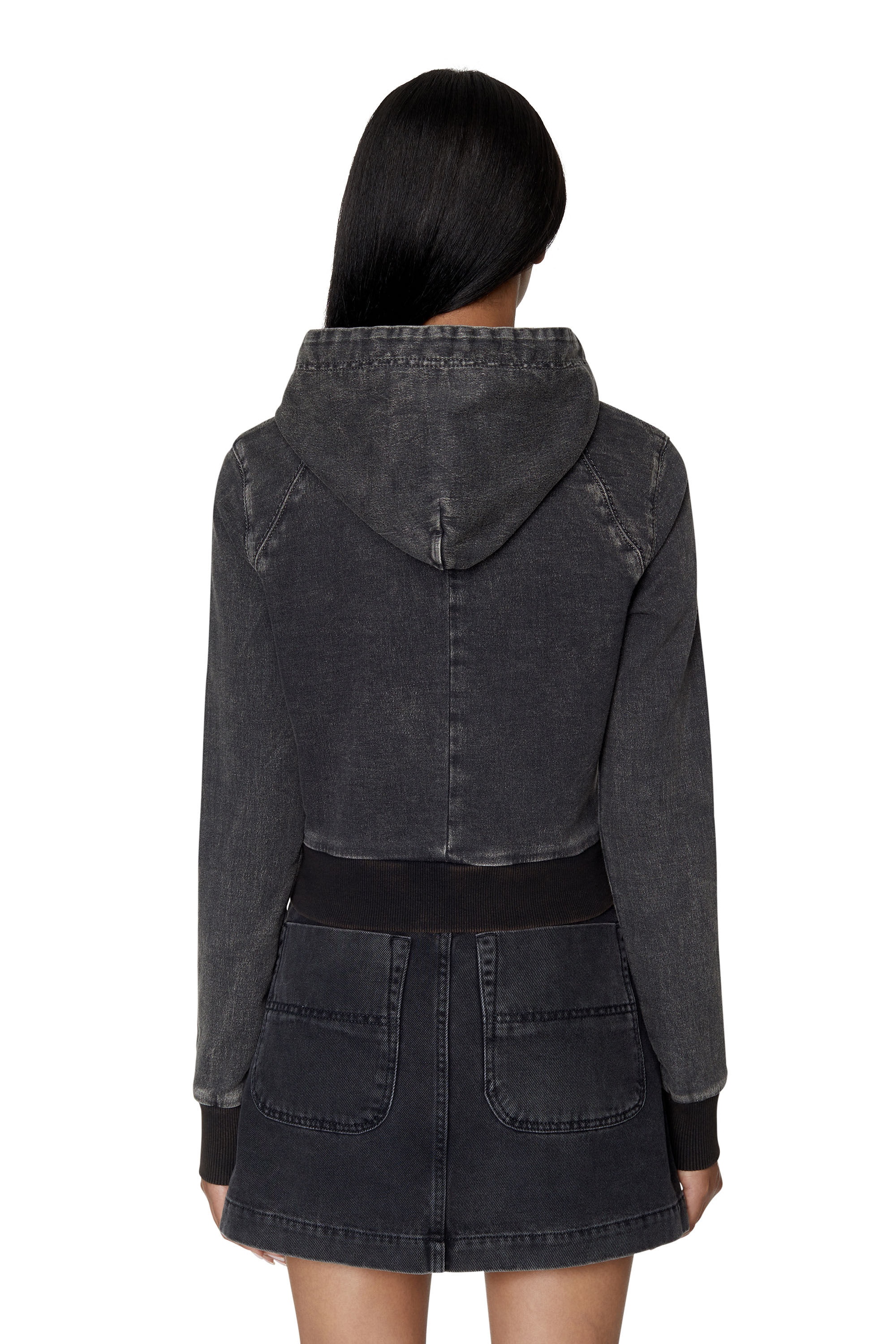 D-ANGY TRACK DENIM HOODIE - 4