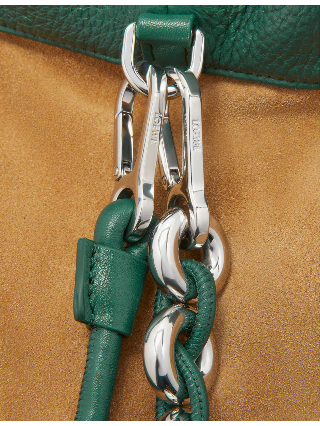 Flamenco large leather shoulder bag - 7