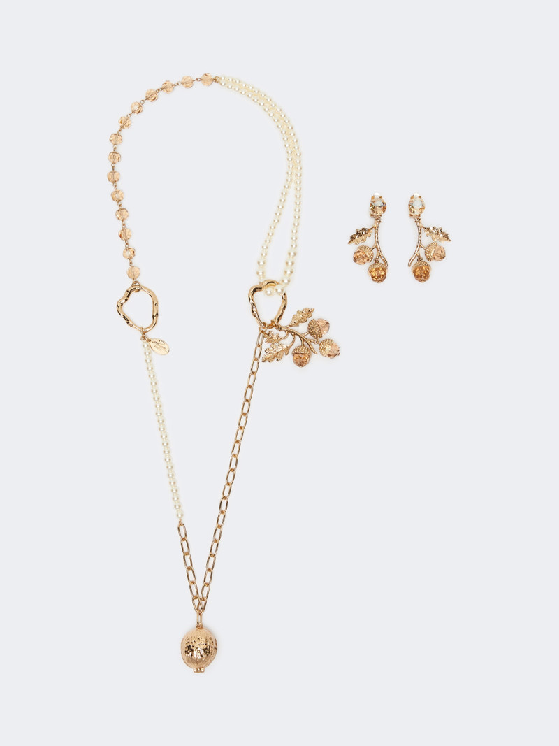 ONDE Set with charms and crystals - GOLD 1