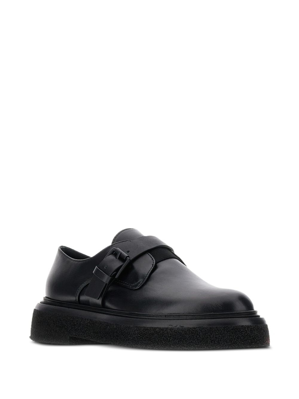 buckle-fastening leather loafers - 2