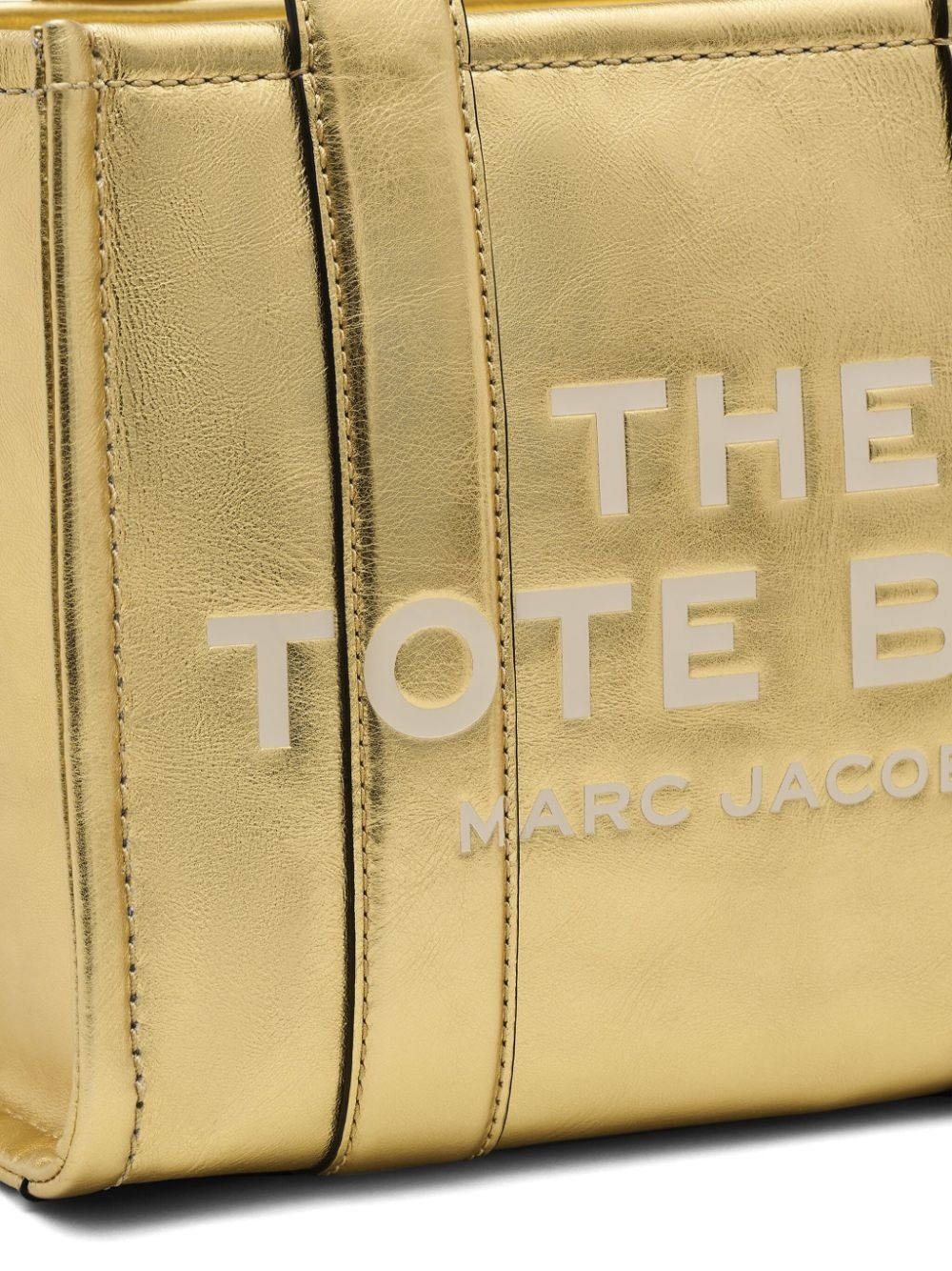 The Small Metallic Leather Duffle bag - 4