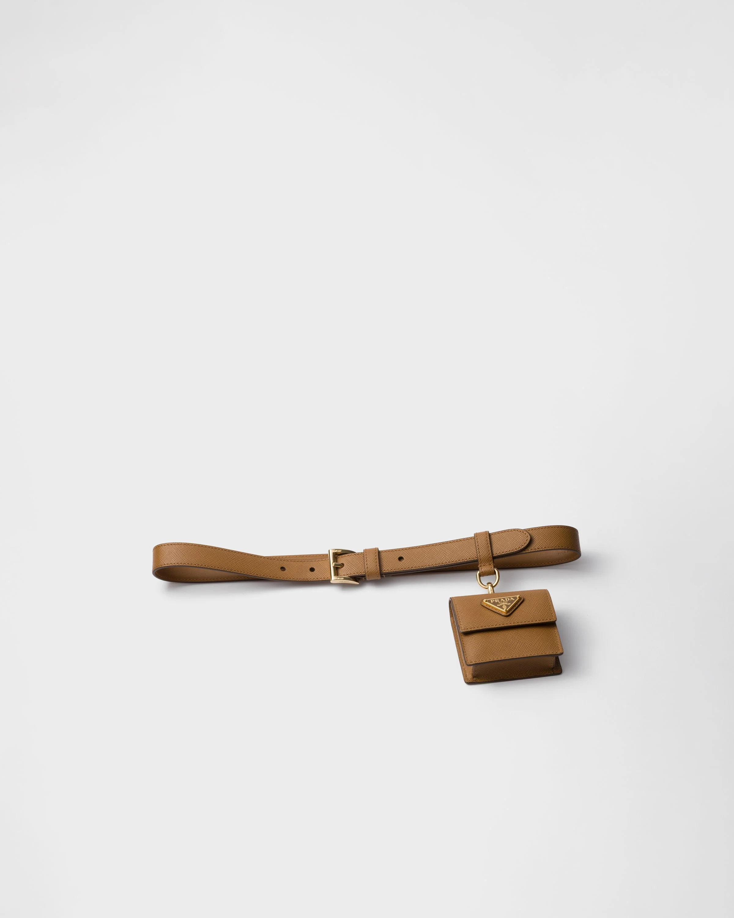 Saffiano leather belt - 1
