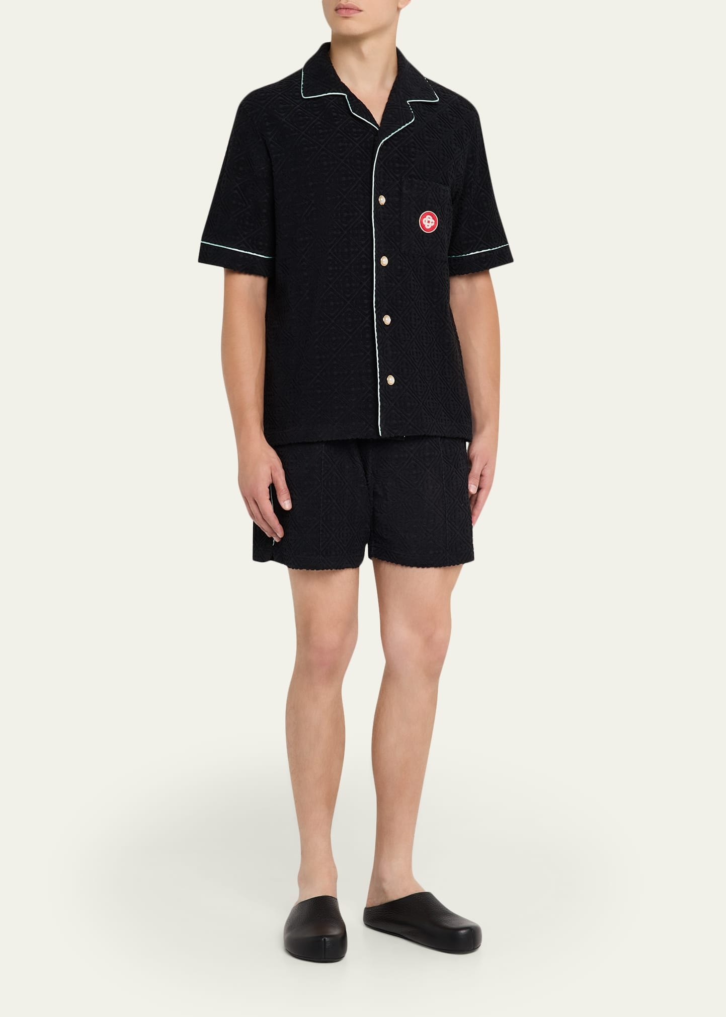 Men's Terry Monogram Short-Sleeve Shirt - 2