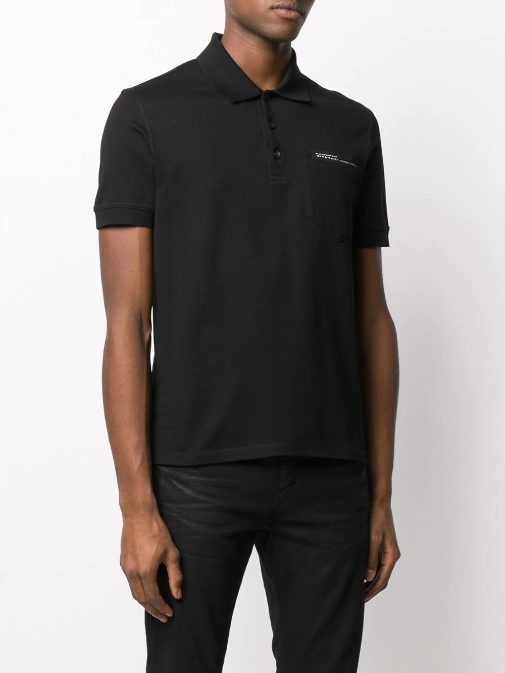 split logo polo shirt - 3