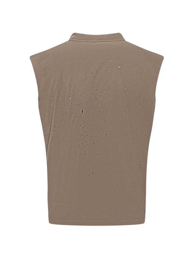 SATISFY MothTech distressed-effect T-shirt outlook