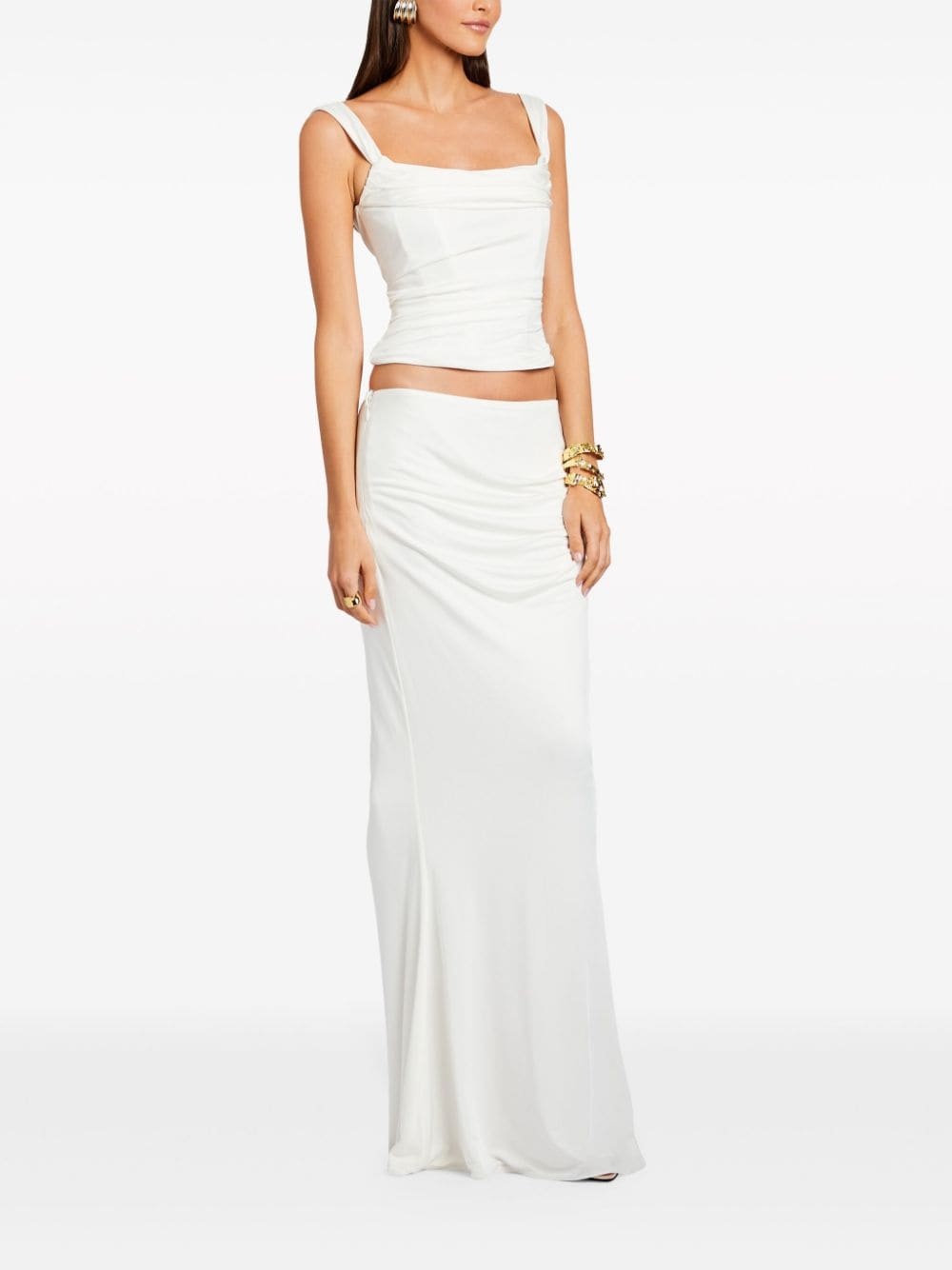 Vivienne draped maxi skirt - 3