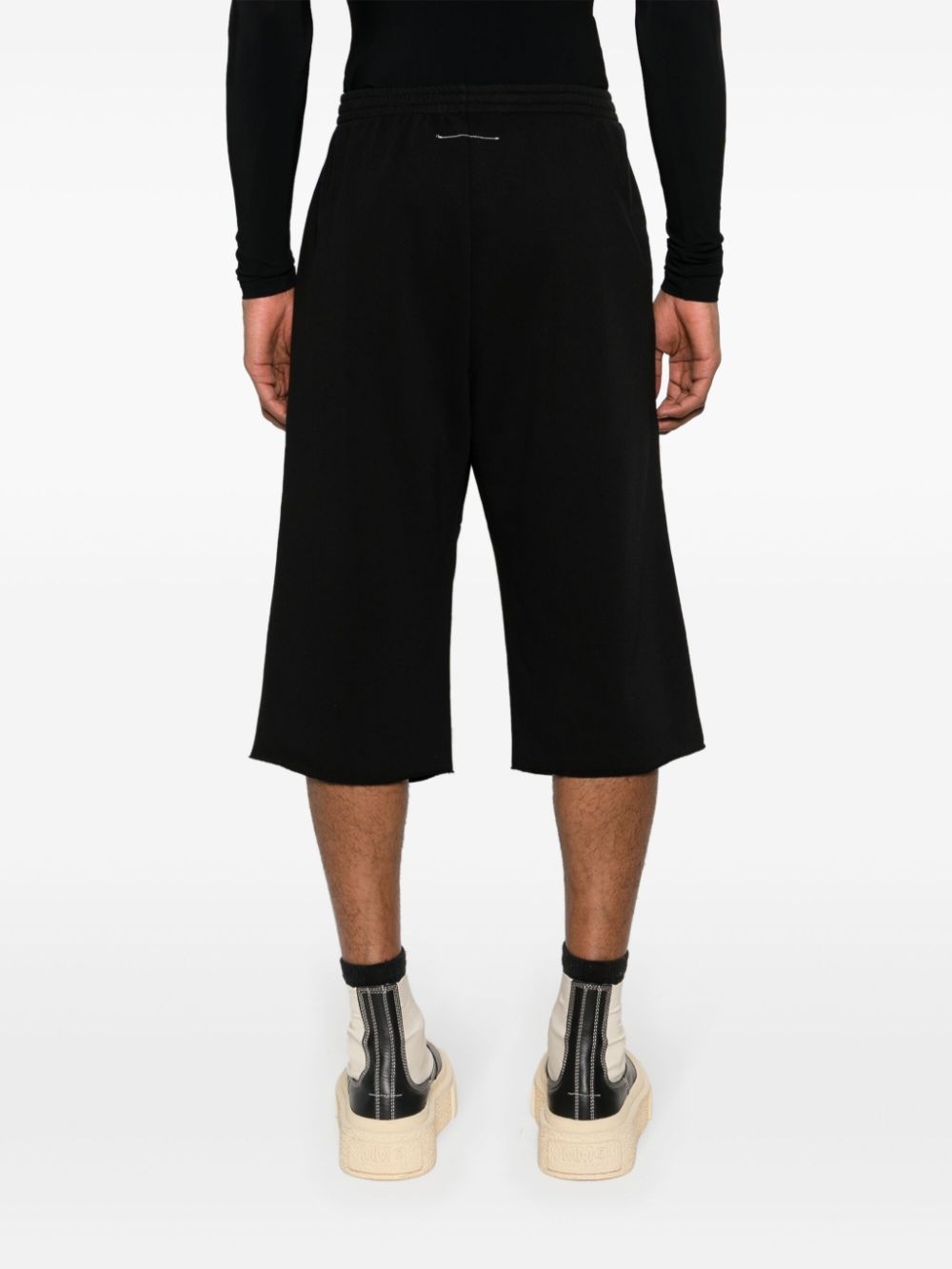 knee-length cotton bermuda shorts - 4