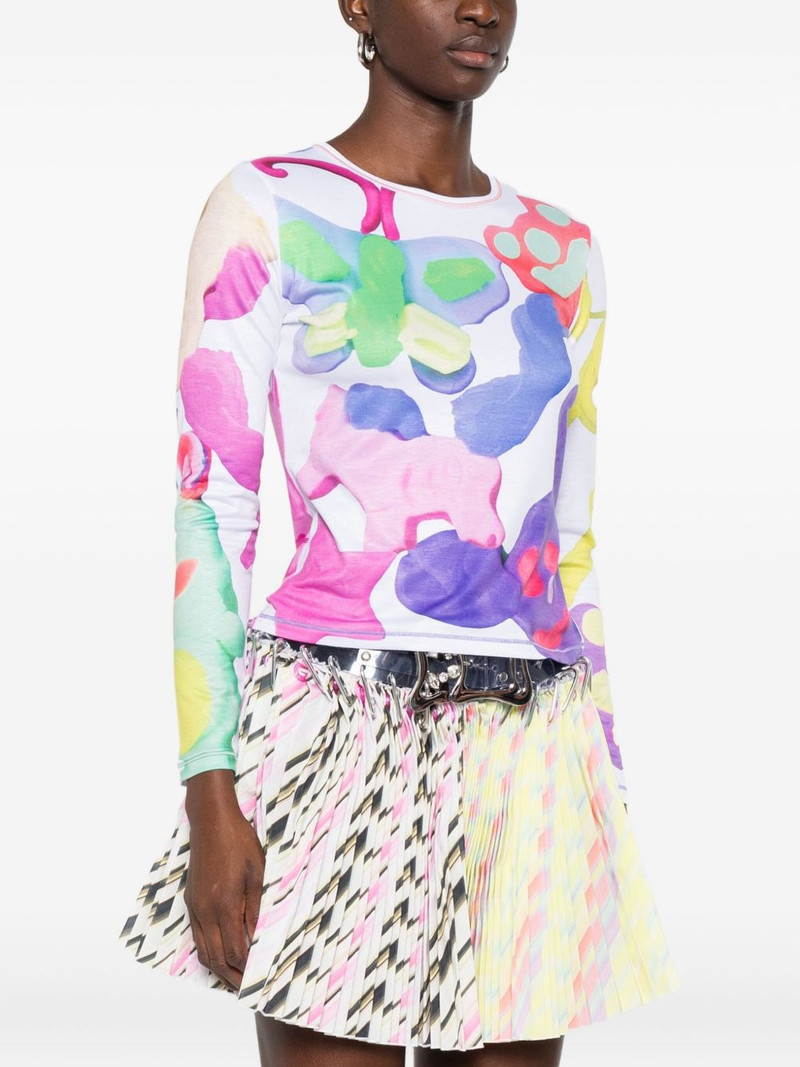 abstract-print T-shirt 3