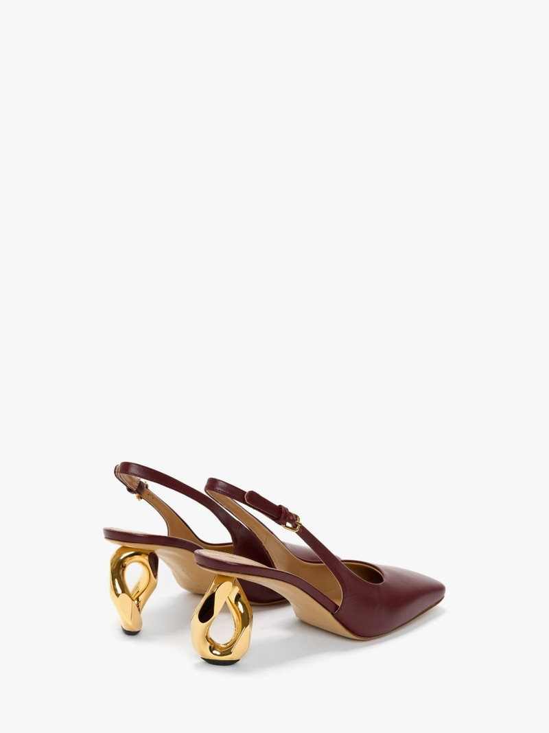 CHAIN HEEL SLINGBACK PUMPS 3