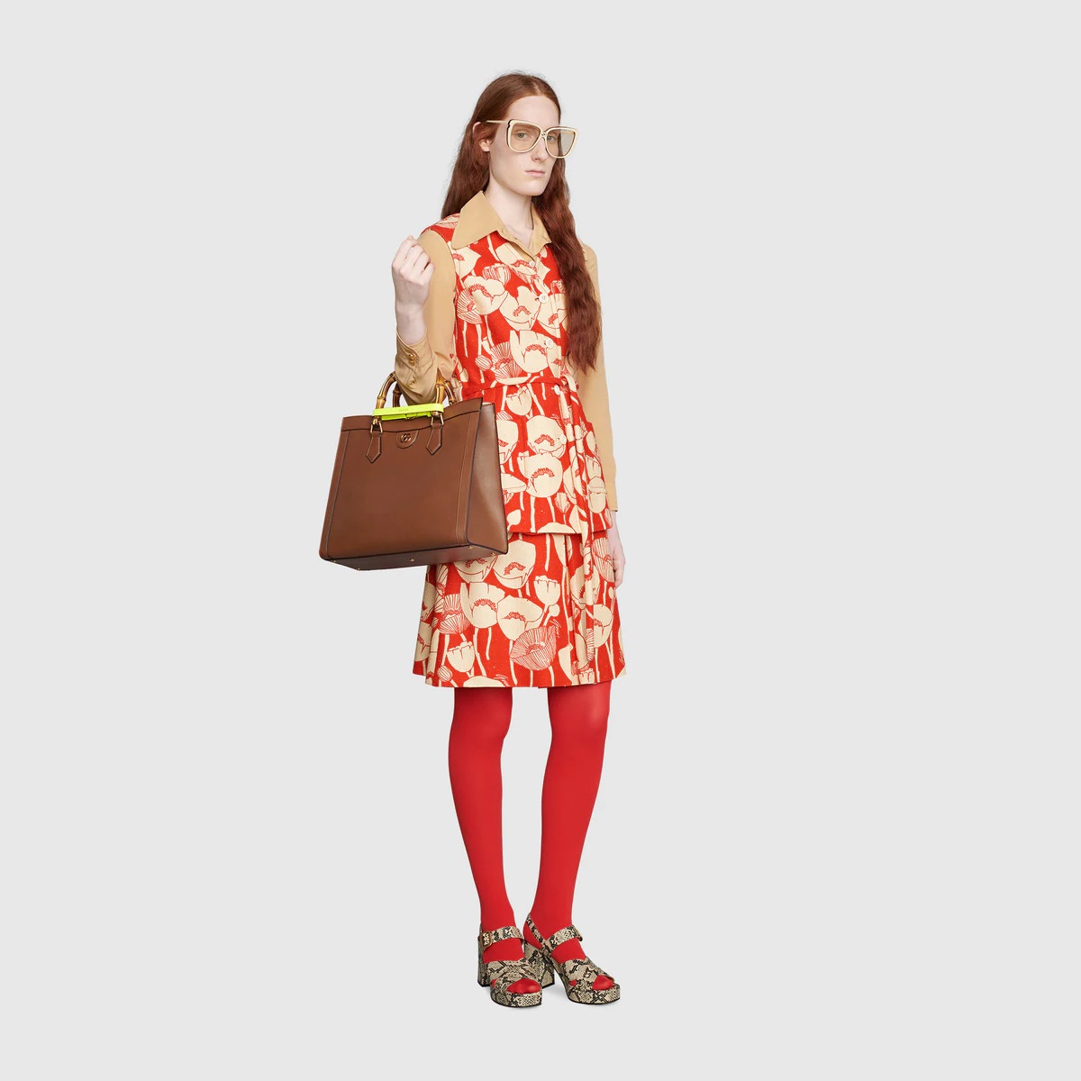 Flower print silk skirt - 2