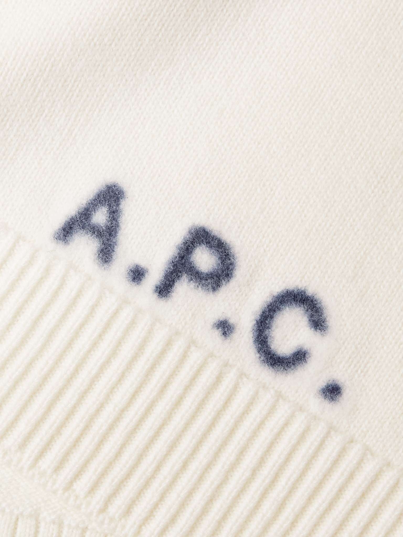 Logo-Jacquard Wool Sweater - 3