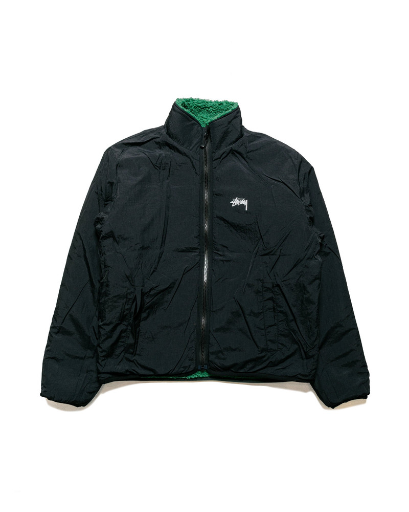 Stüssy Stüssy Sherpa Reversible Jacket Green outlook