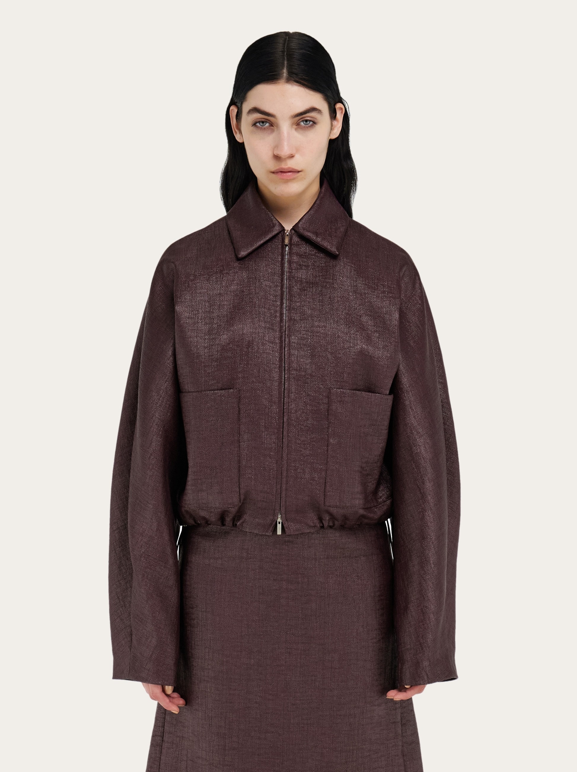 Cropped bomber - 2